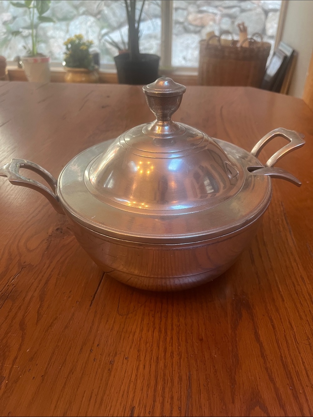 Vintage Wilton Armetale Aluminum Tureen Casserole Bowl w/Ladle MCM